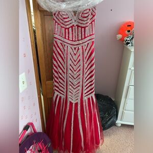 Red prom dress